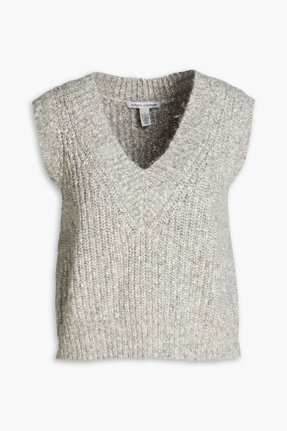 

Меланжевый жилет из смесового хлопка Autumn Cashmere, серый