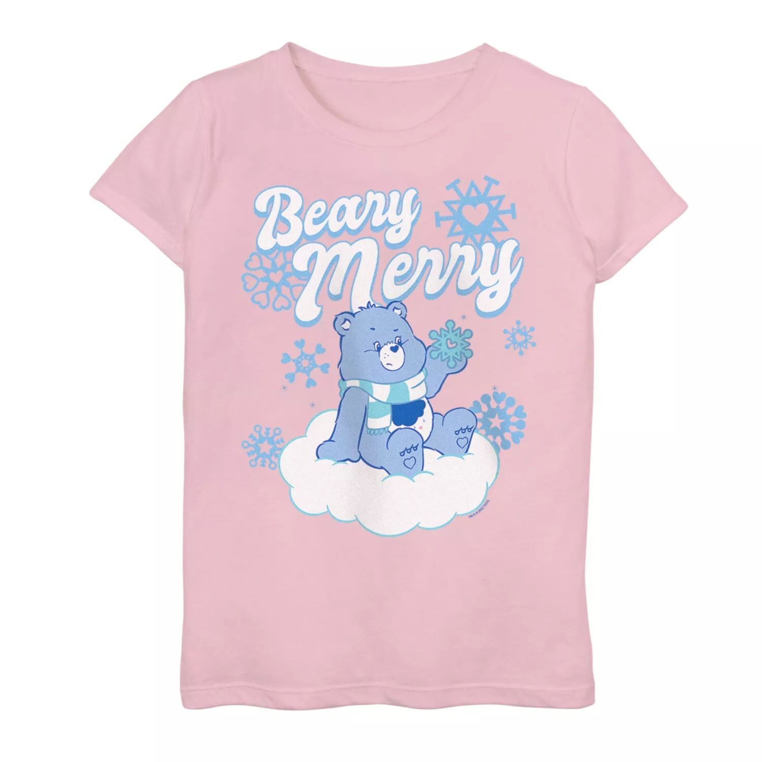 

Рождественская футболка Care Bears Grumpy Snow Cloud для девочек 7–16 лет Licensed Character