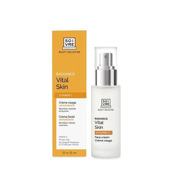 

Увлажняющий крем для ухода за лицом Crema facial radiance vital skin Soivre cosmetics, 30 мл