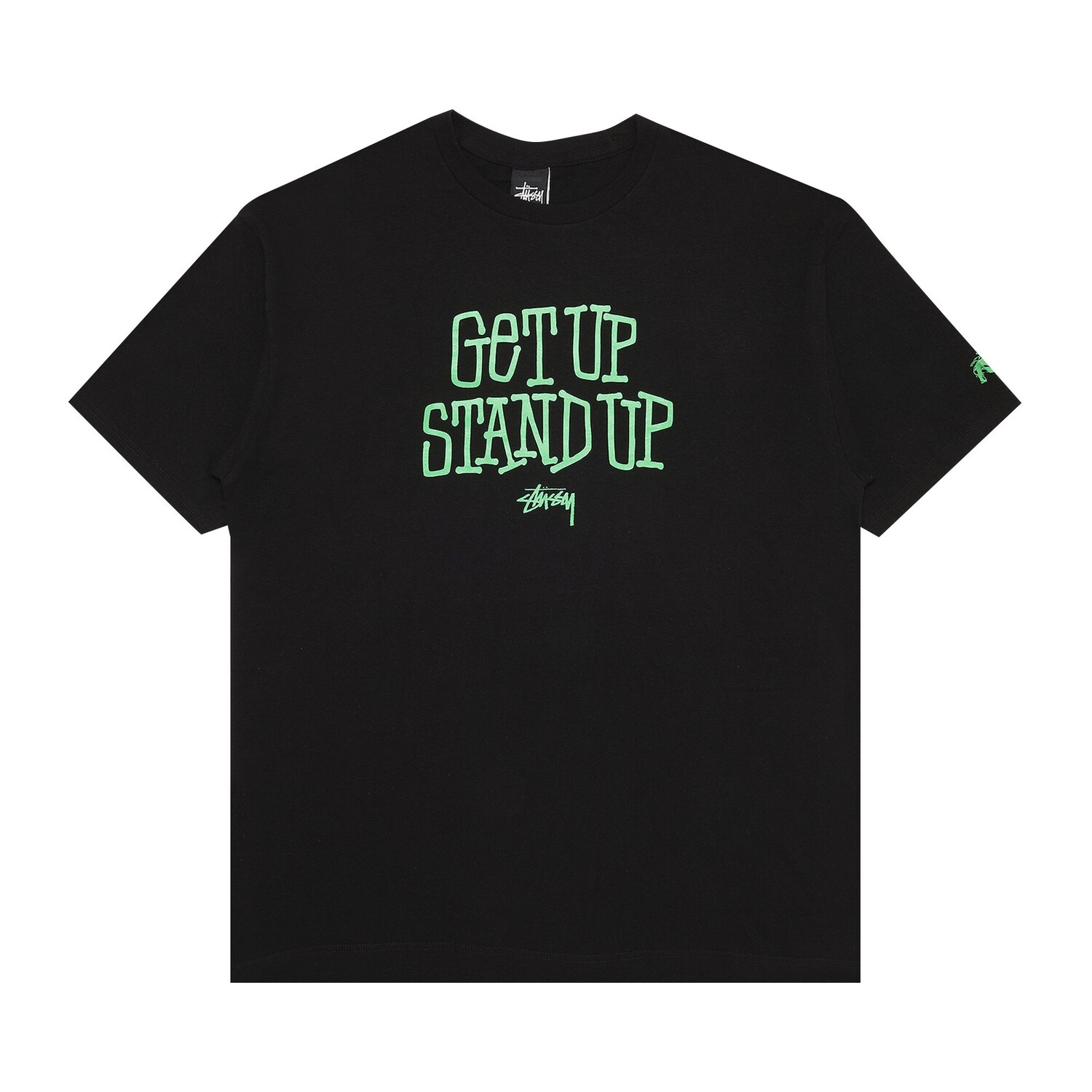 

Футболка Stussy Get Up Stand Up, черная, Черный