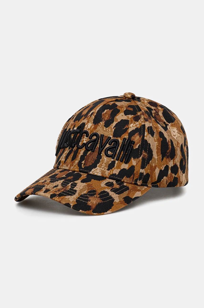 

Бейсболка Just Cavalli из хлопка, коричневый