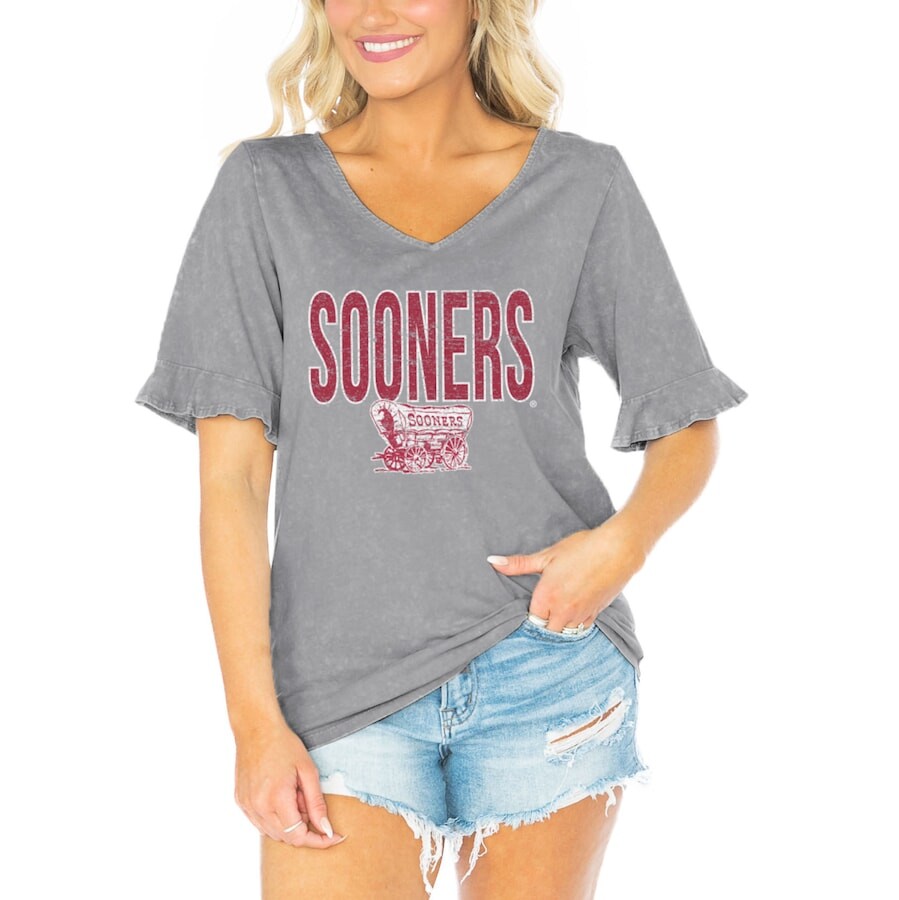

Футболка с коротким рукавом Gameday Couture Oklahoma Sooners, серый