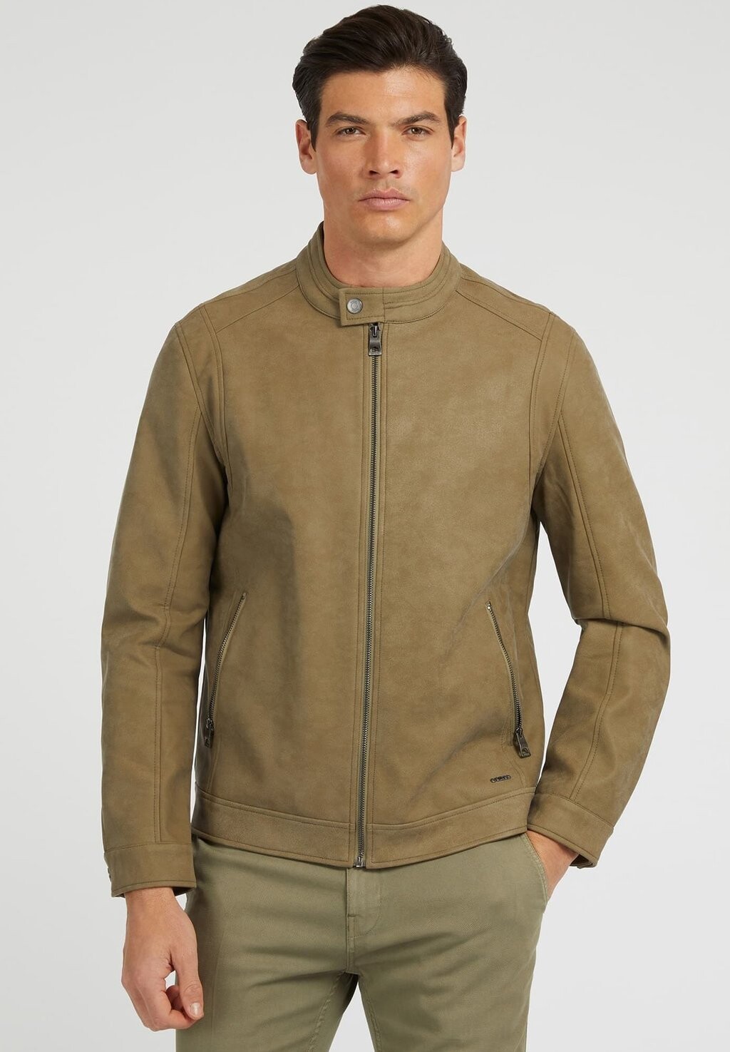 

Куртка из синтетической кожи Guess BIKER, цвет braun