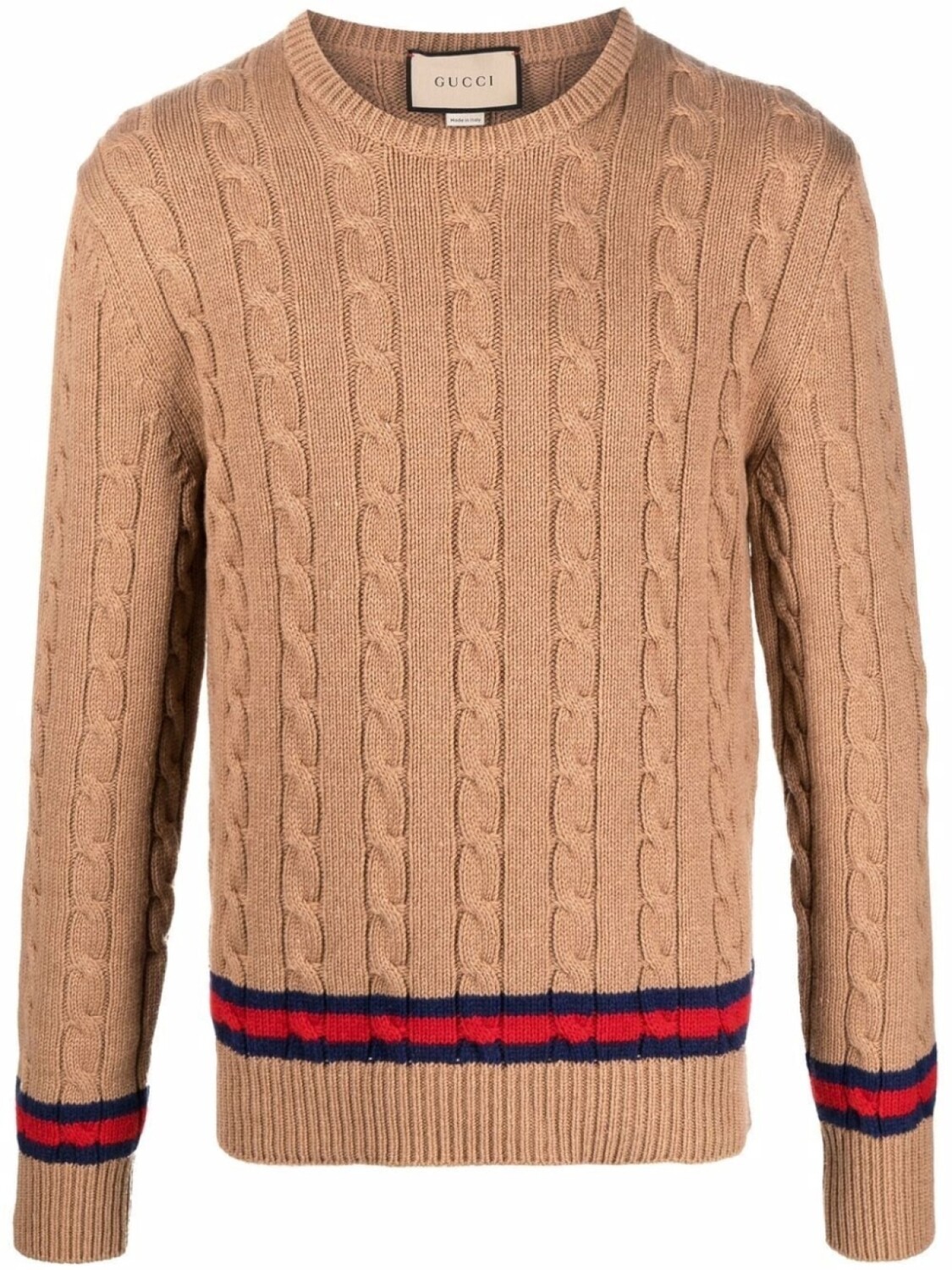 

Gucci джемпер фактурной вязки, коричневый