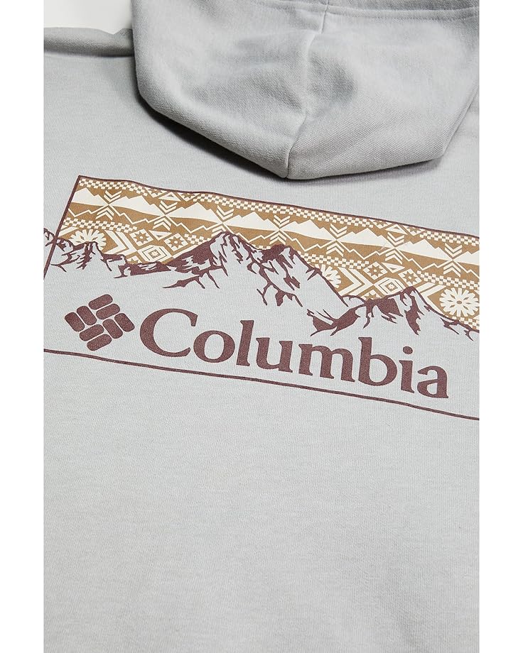 цена Худи Columbia Big & Tall Trek Graphic Hoodie, цвет Columbia Grey Heather/Checkered Range Graphic