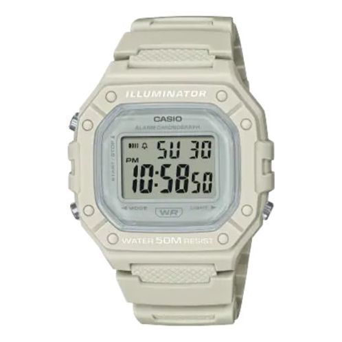 Часы CASIO Fashion Stylish Sports 50m Waterproof White Watch Creamy Digital, цвет creamy