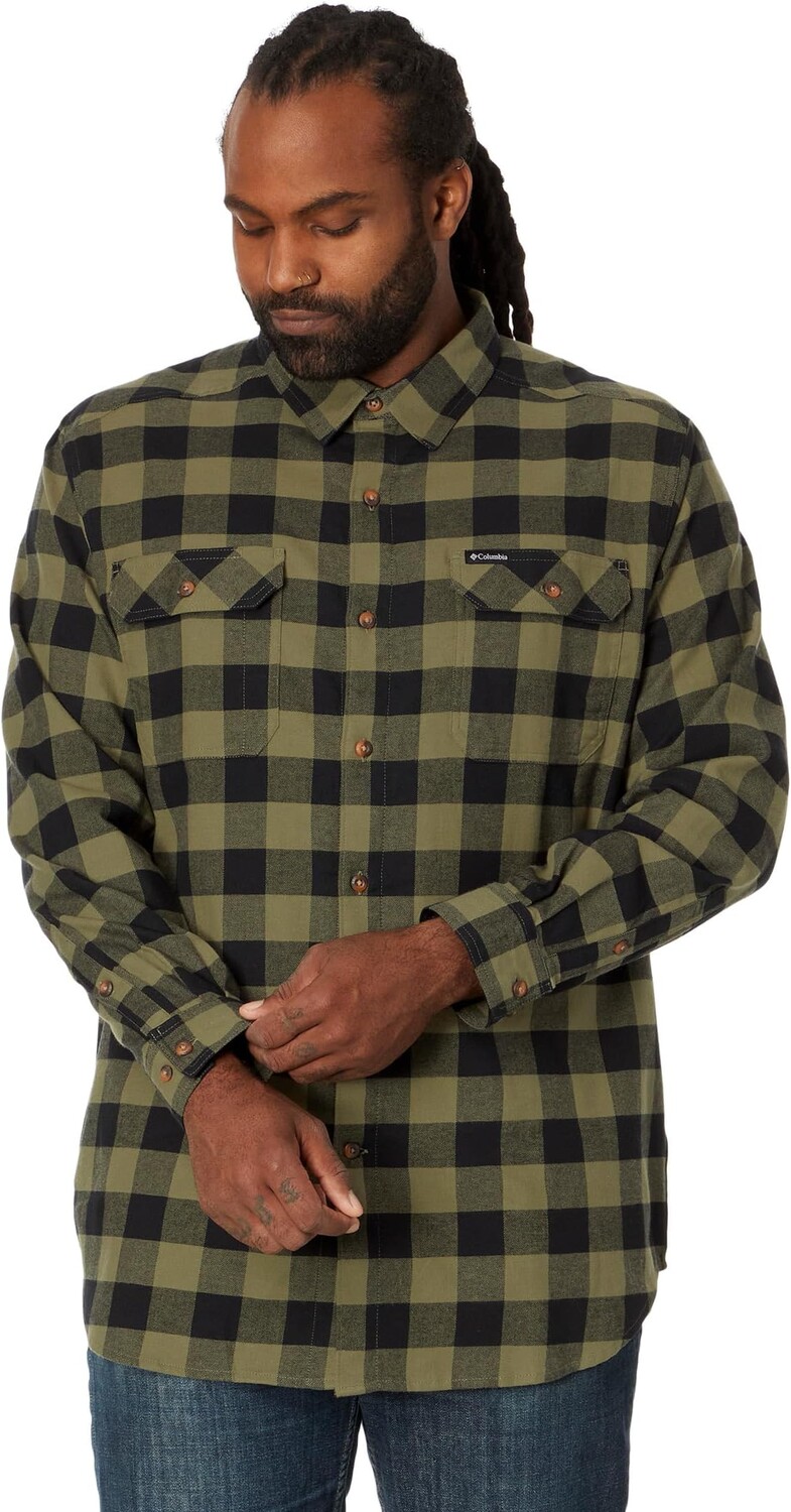 

Рубашка Big & Tall Flare Gun Stretch Flannel Columbia, цвет Stone Green Buffalo Check
