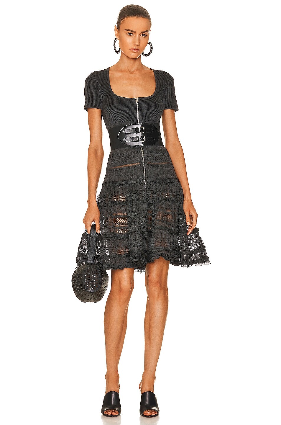 

Платье Alaïa Crinoline, антрацит
