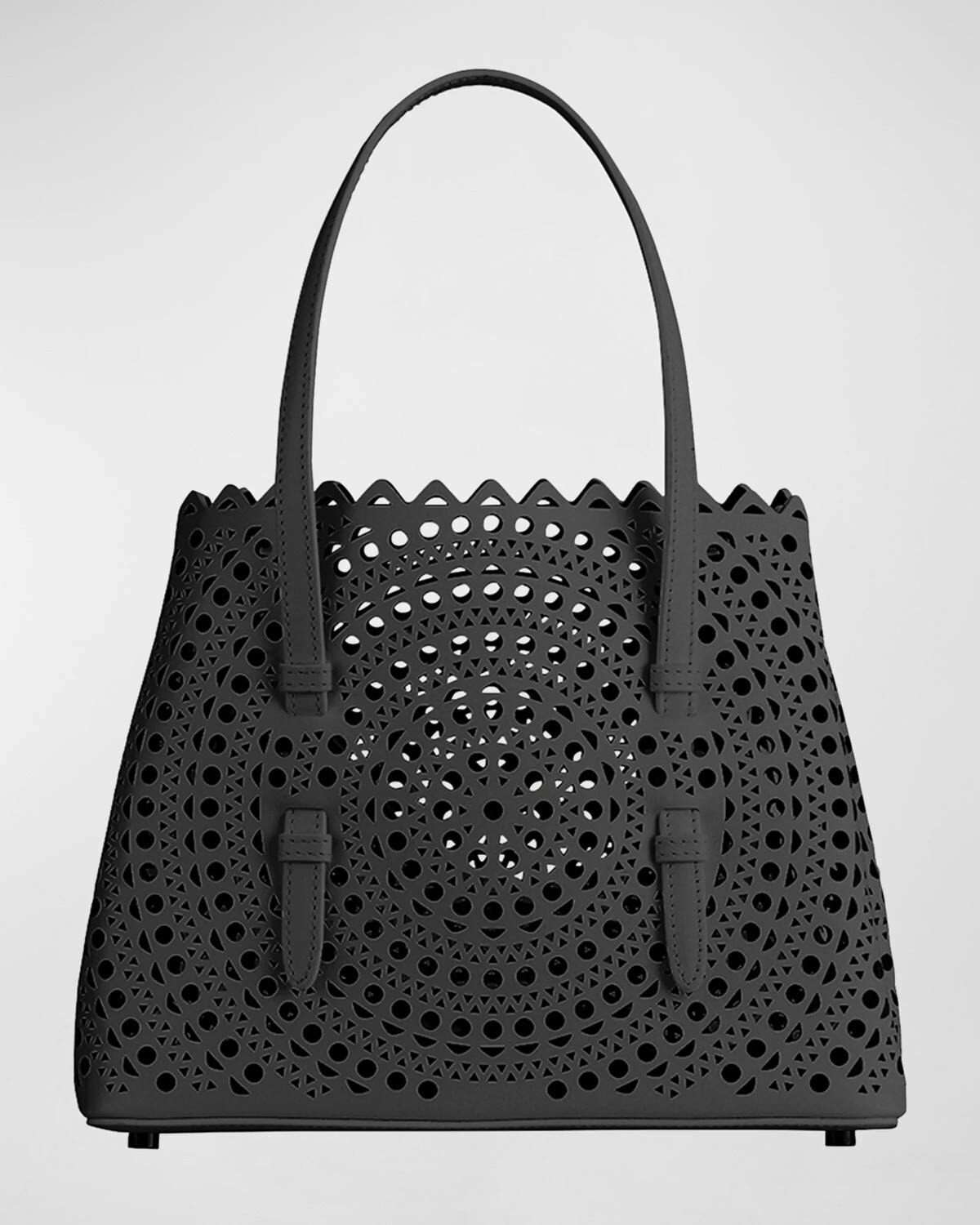 

Большая сумка Mina 32 из перфорированной кожи Vienne ALAIA, цвет Noir