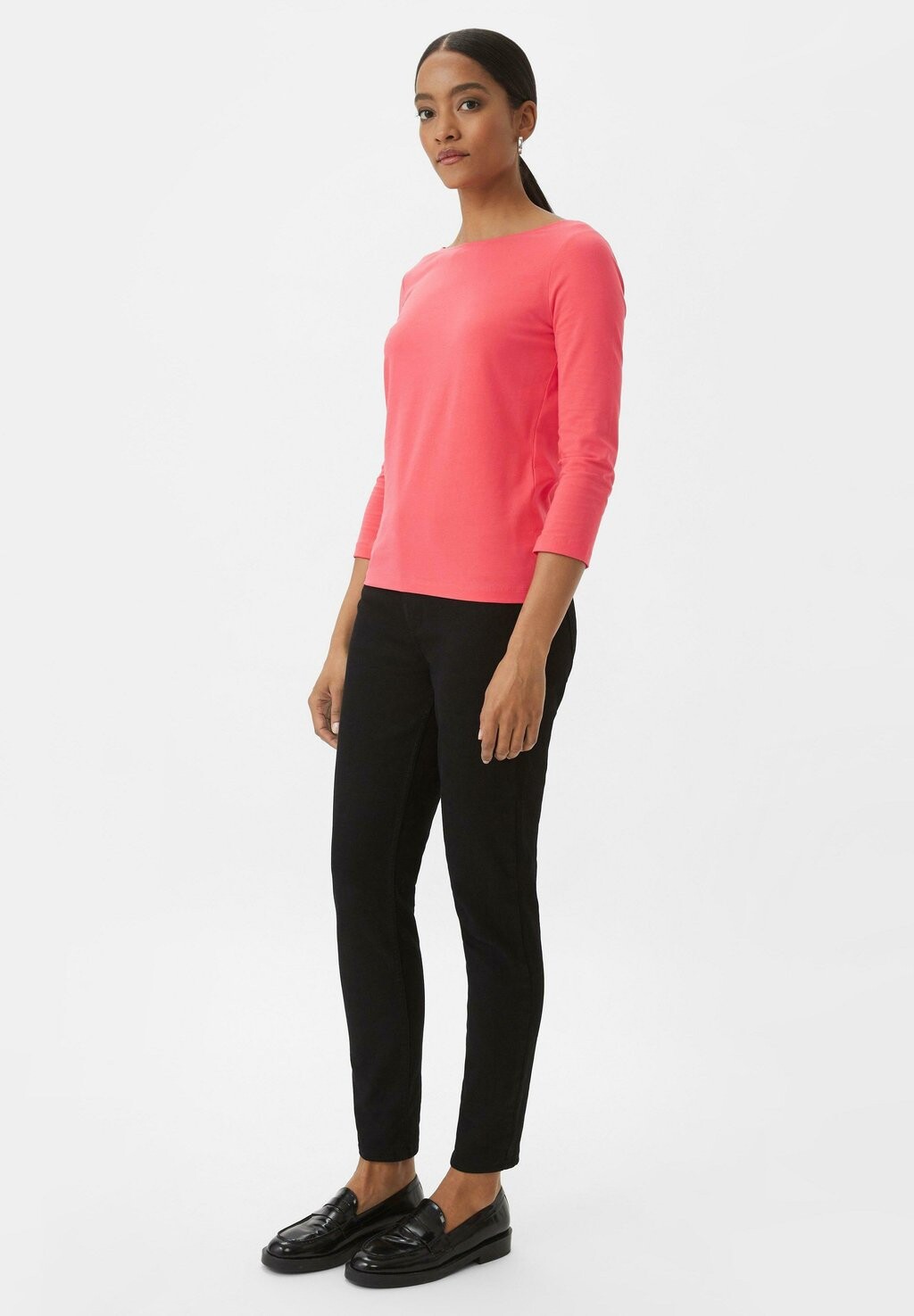 

Рубашка с длинным рукавом comma casual identity, цвет himbeere