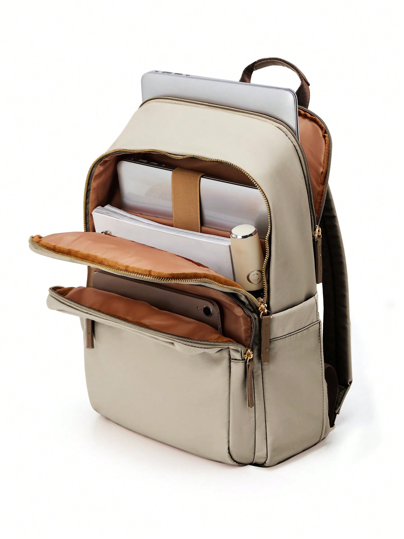 Женский рюкзак для ноутбука подходит для 14/15-дюймового ноутбука, хаки цена и фото