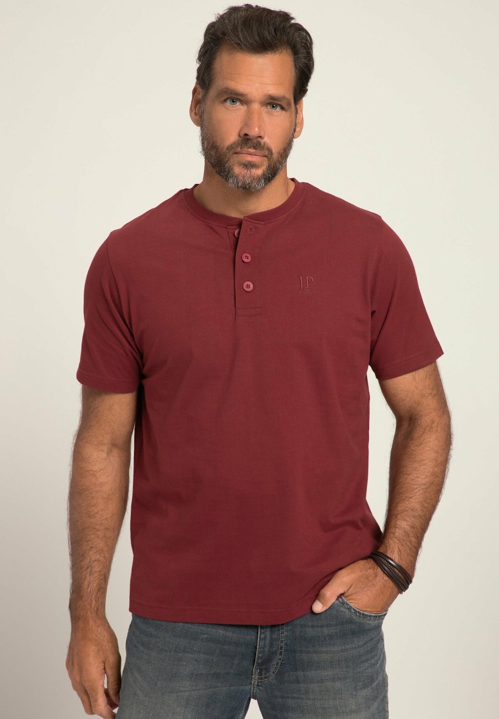 Базовая футболка JP1880, темно-красный