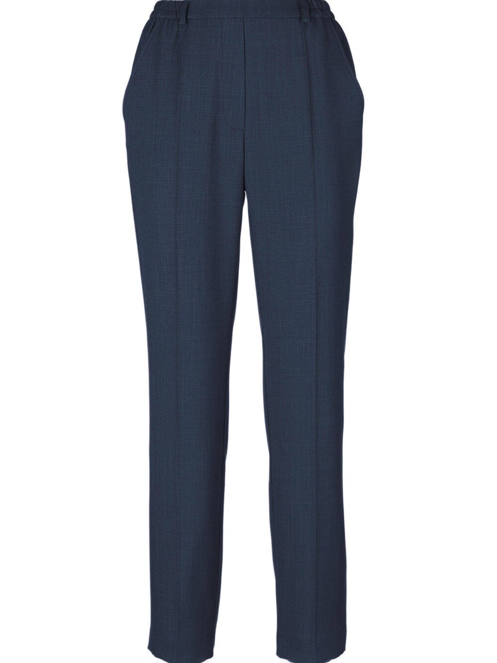 Обычные плиссированные брюки Goldner Martha, темно-синий