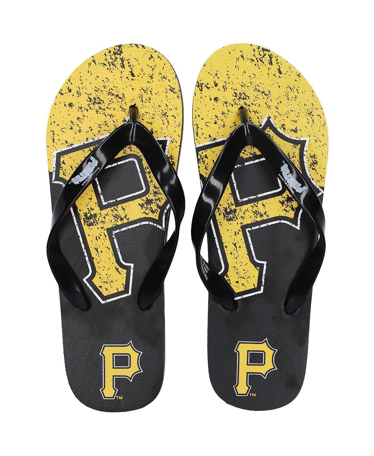 

Мужские и женские шлепанцы с большим логотипом Pittsburgh Pirates FOCO
