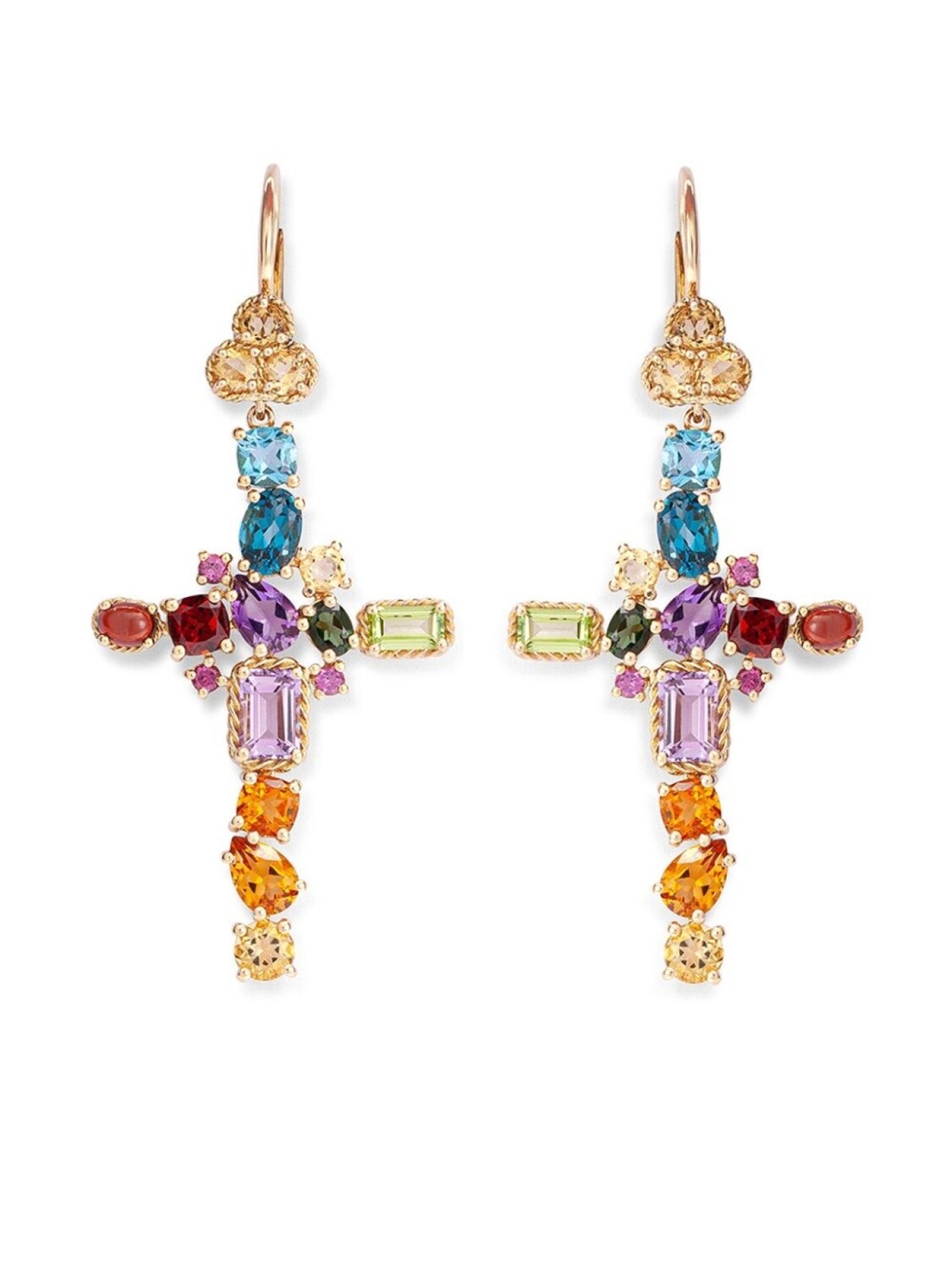 

Серьги из желтого золота с камнями Dolce & Gabbana, золотой