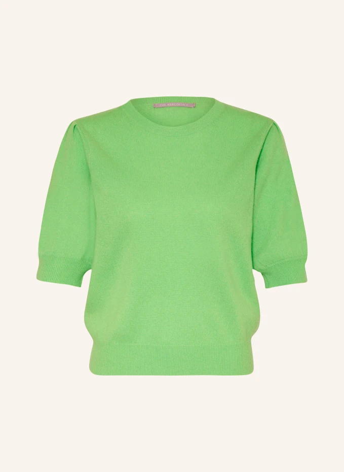 кашемировая трикотажная рубашка салатовый s Трикотажная кашемировая рубашка (The Mercer) N.Y., зеленый