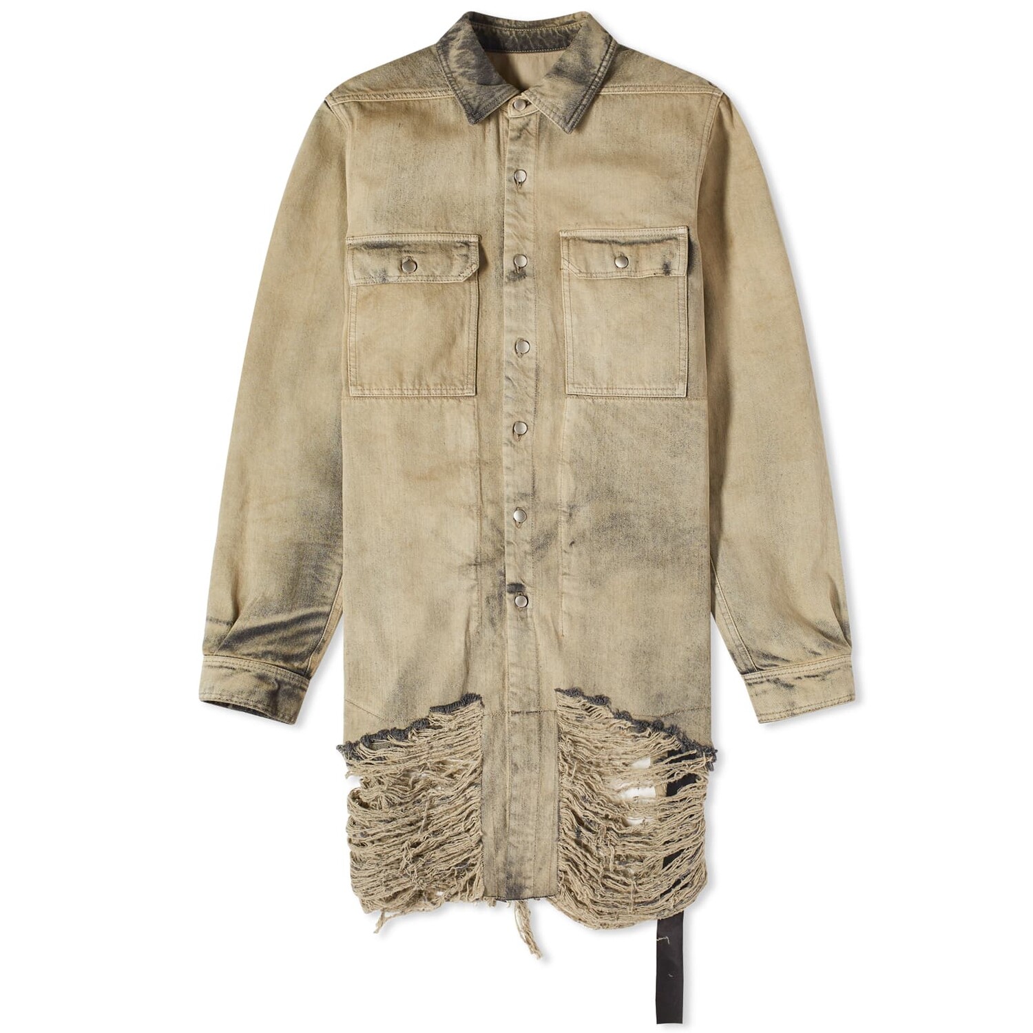

Рубашка Rick Owens Denim Outershirt, цвет Light Denim
