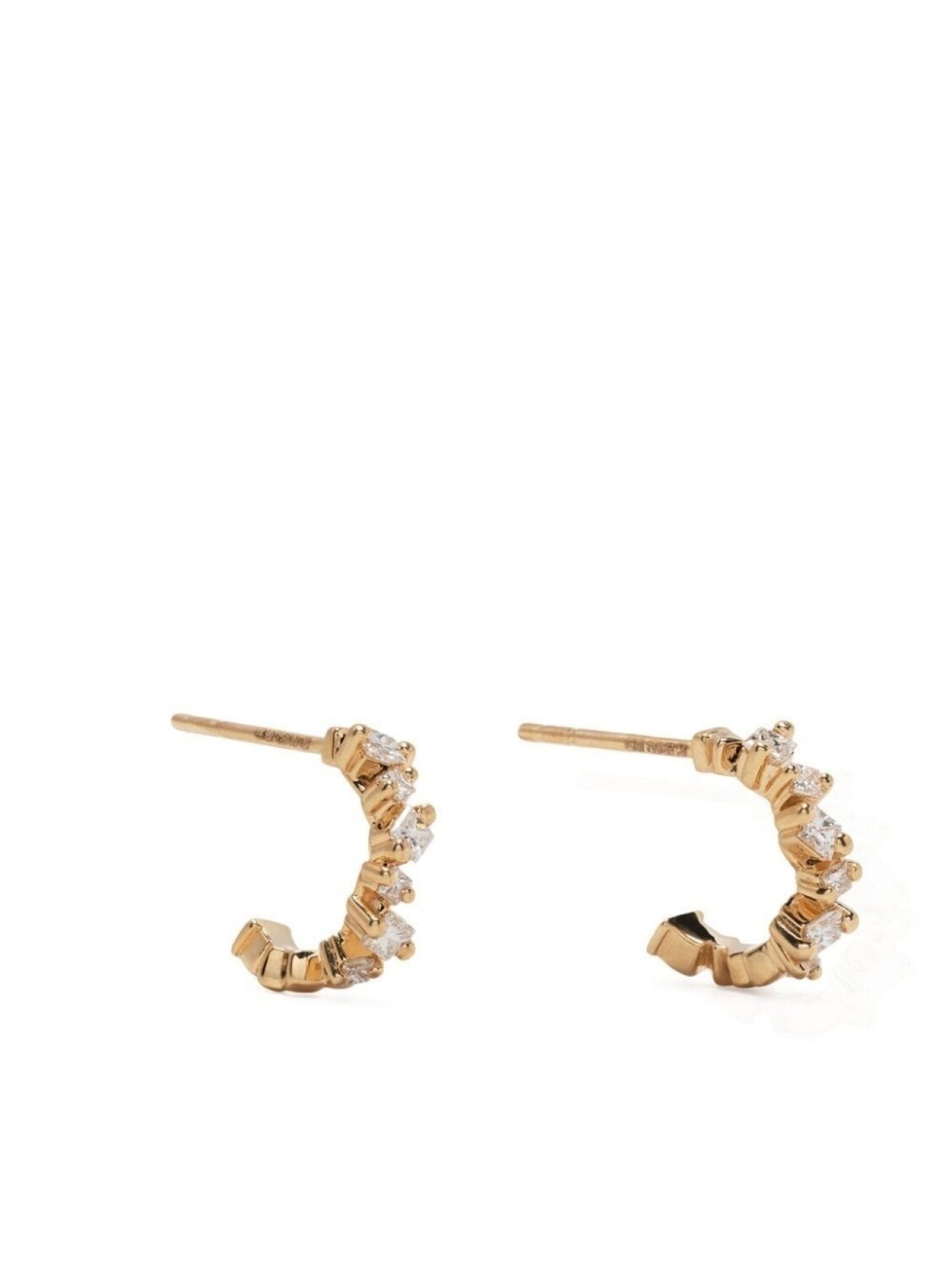 

Серьги Princess Cut из желтого золота с бриллиантами Suzanne Kalan, золотой