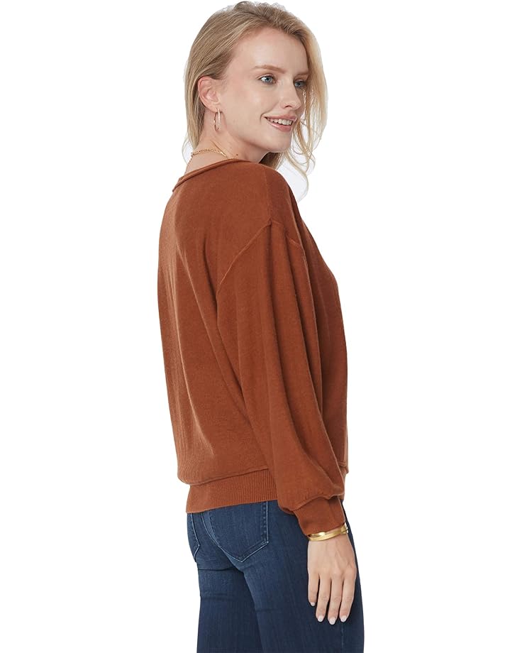 Свитер NYDJ Dolman Sleeve V-Neck Sweater, цвет Auburn