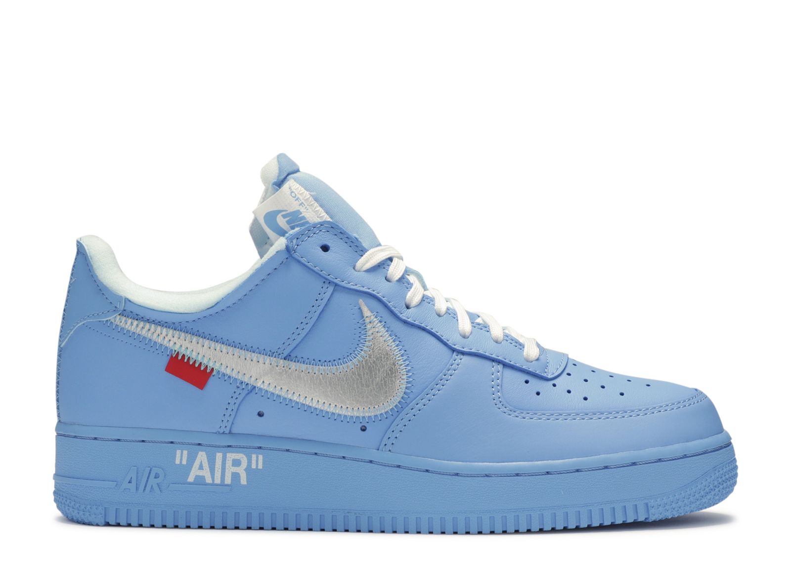 Кроссовки Nike Off-White X Air Force 1 Low '07 'Mca', синий лимитированные кроссовки nike off white x cassius hirst x air force 1 low 07 mca синий