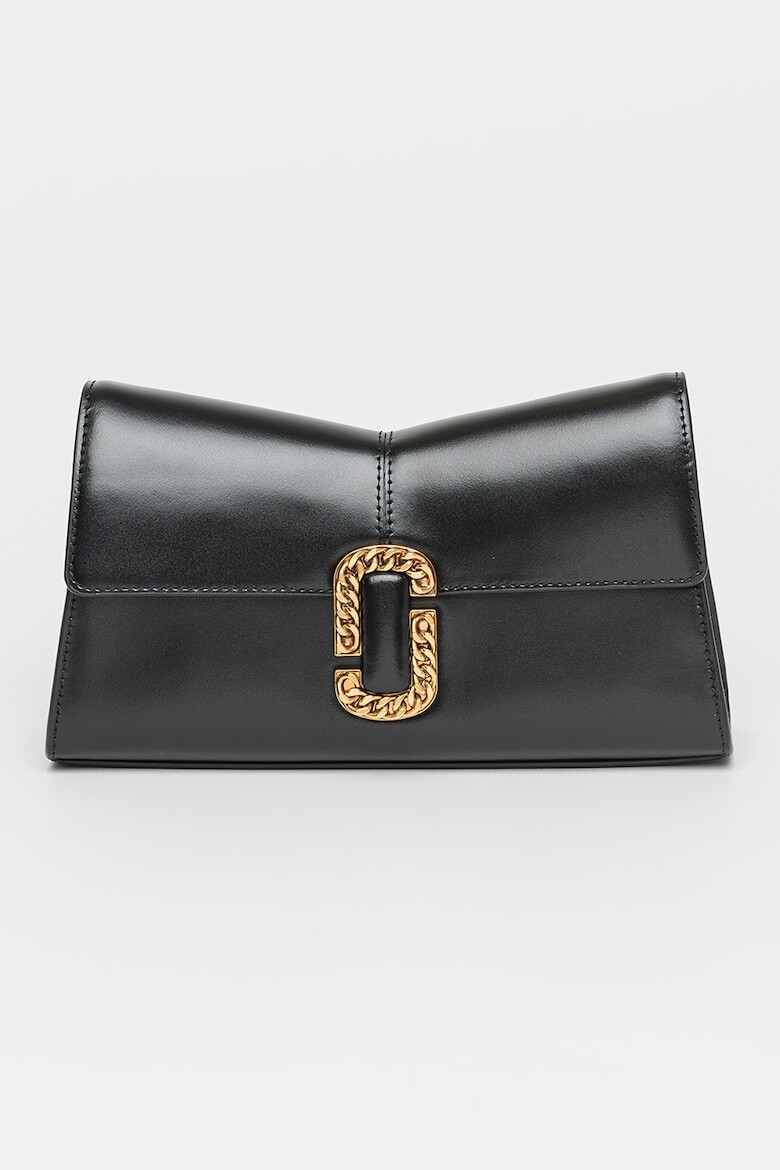

Кожаная сумка-клатч с ремешком-цепочкой Marc Jacobs, черный