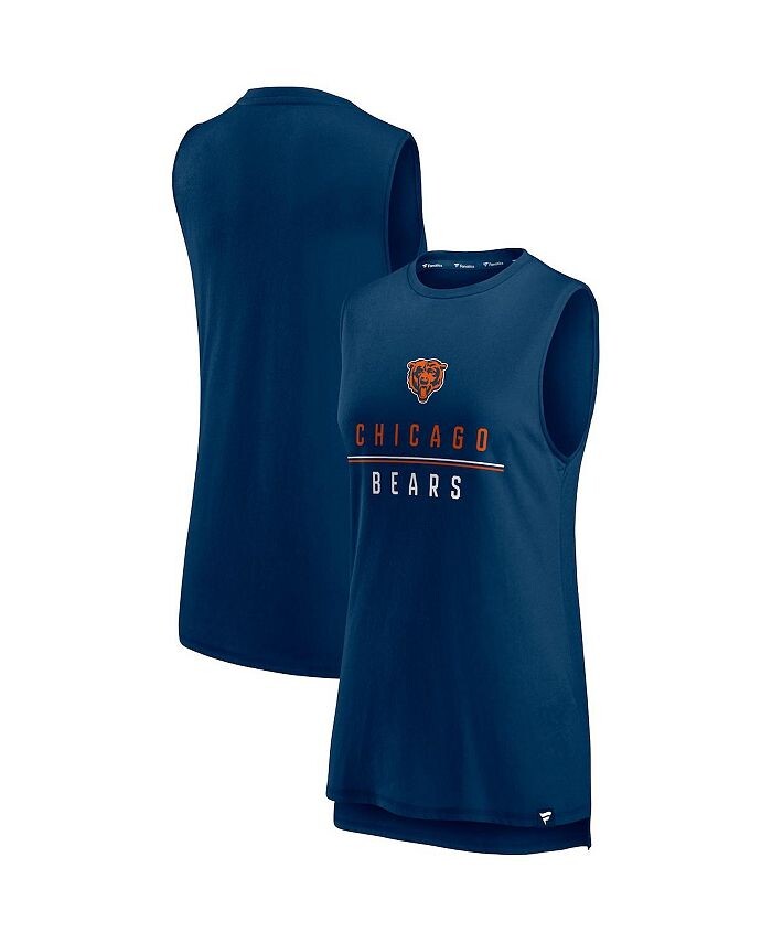 

Женская темно-синяя майка Chicago Bears True Contender с фирменным логотипом Fanatics, синий