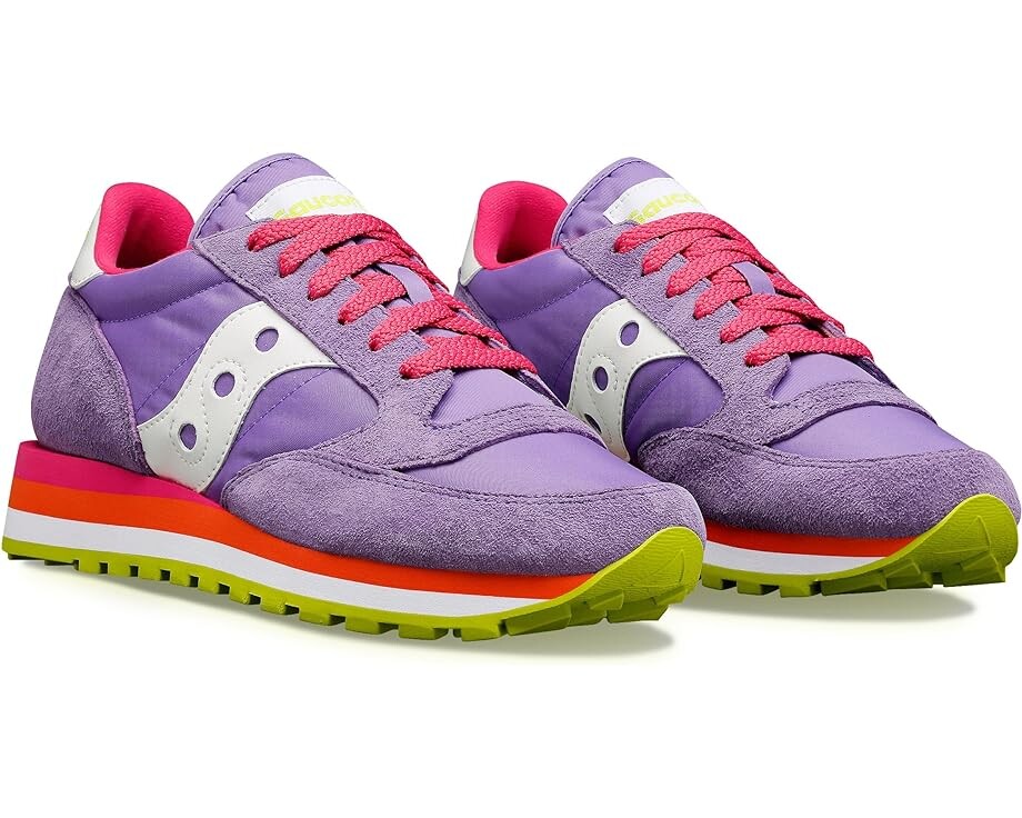 

Кроссовки Saucony Originals Jazz Triple, цвет Violet/White