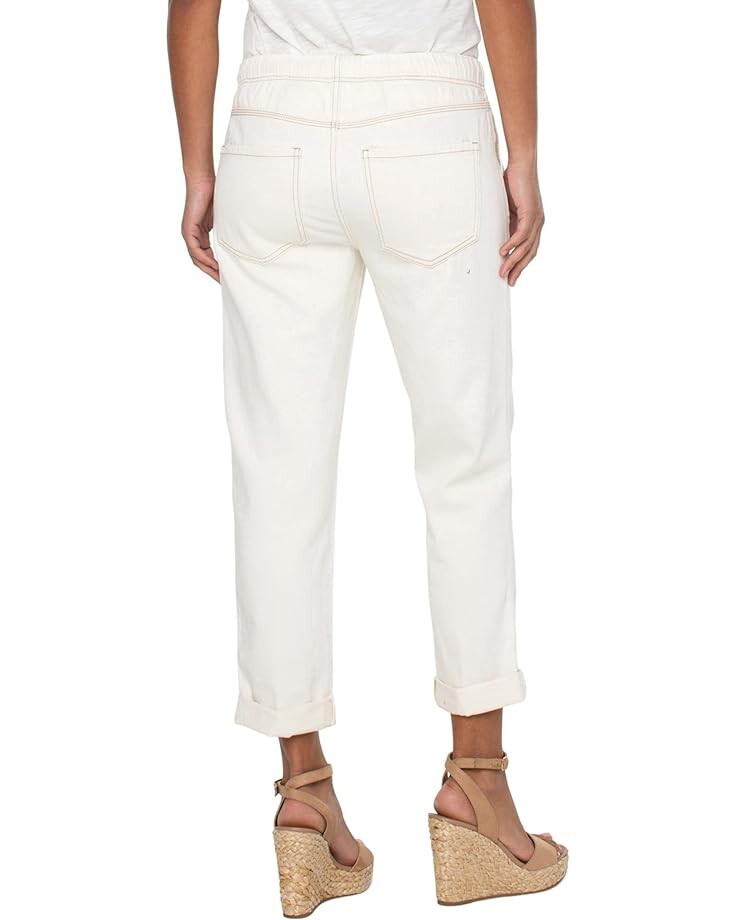 

Брюки Liverpool Los Angeles The Rascal Tie Front Cuffed Utility Pants, цвет Antique Ecru