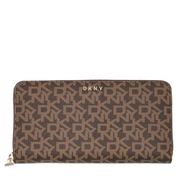 

Кошелек bryant large zip around mocha Dkny, коричневый
