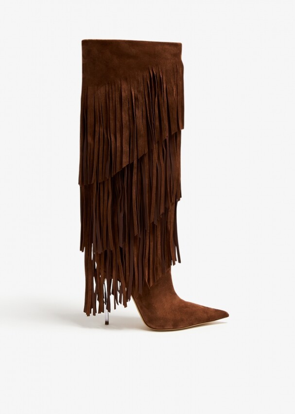 

Ботинки Casadei Super Blade Cassidy, коричневый