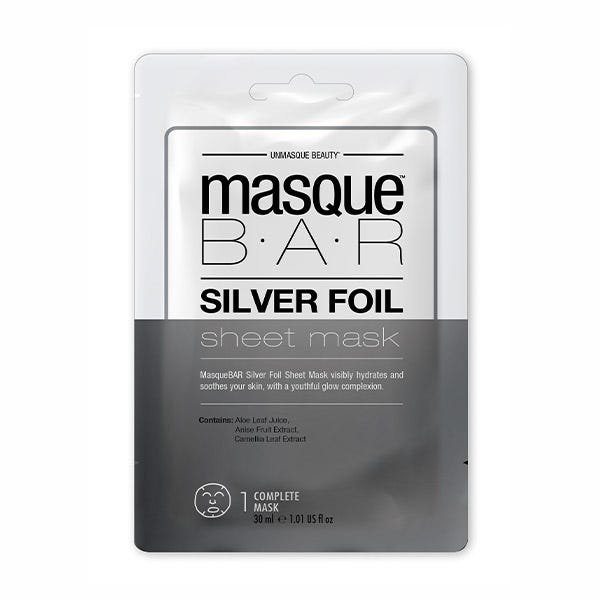 Маска из серебряной фольги 1 шт Masque Bar