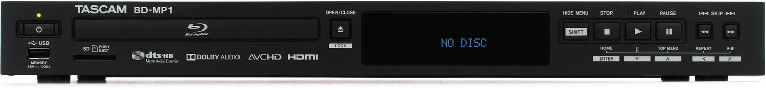 

TASCAM BD-MP1 Профессиональный стоечный Blu-ray-плеер