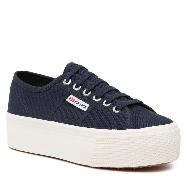 

Кроссовки Superga Platform, темно-синий