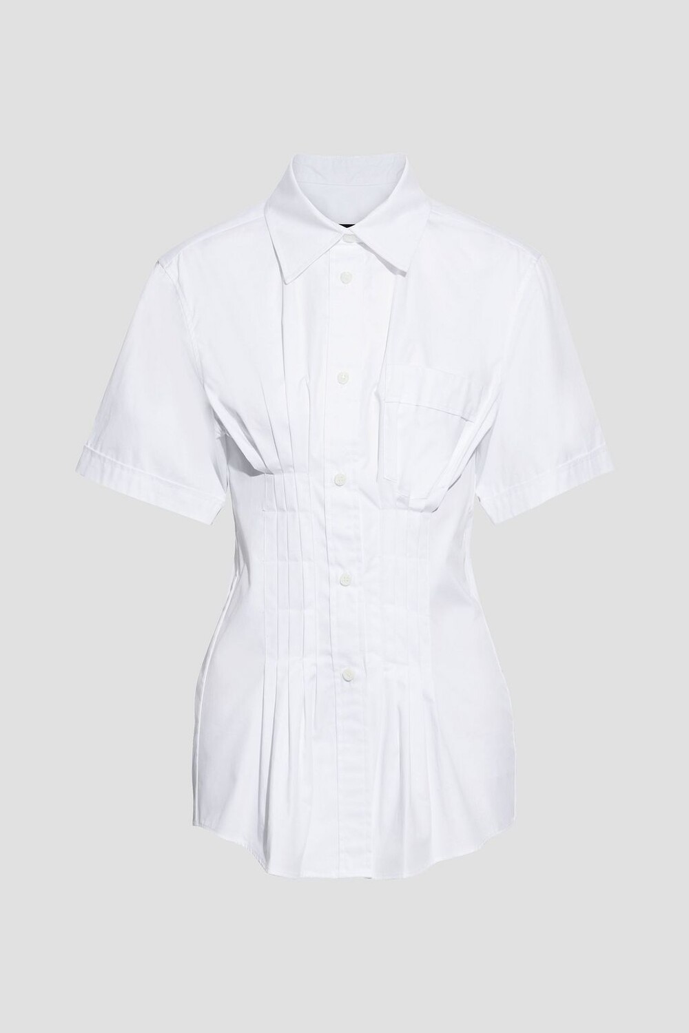 

Рубашка Gramy со складками из хлопкового поплина ISABEL MARANT, белый