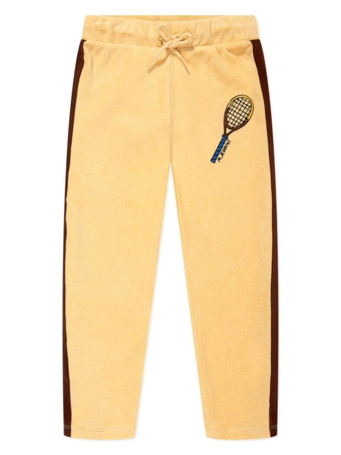 

Mini Rodini спортивные брюки с вышивкой, желтый