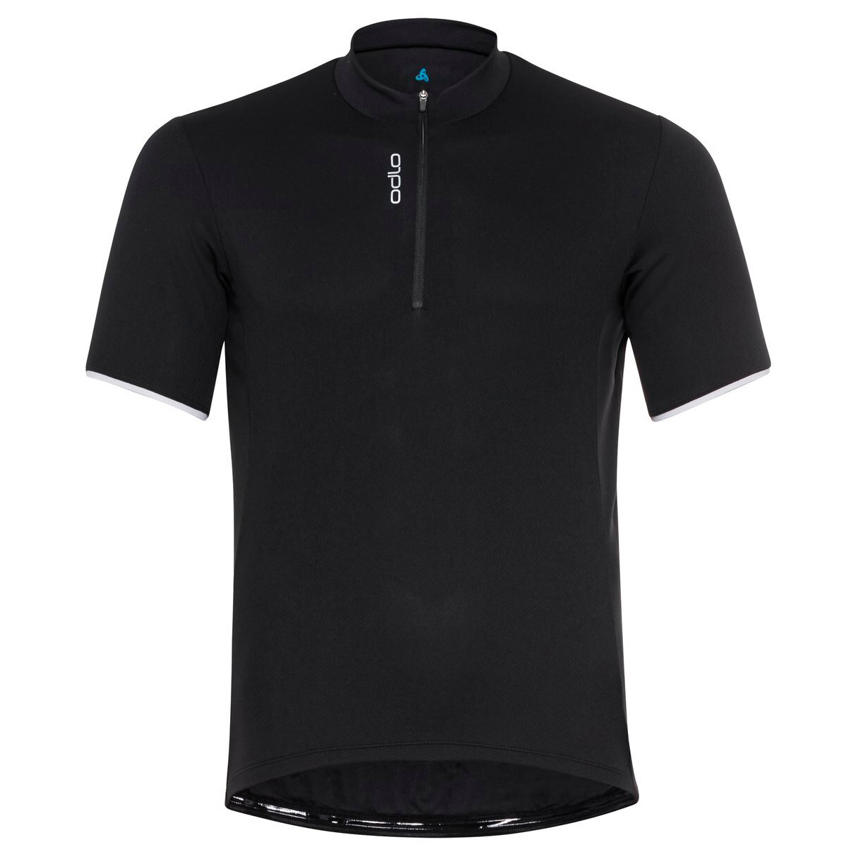 Велосипедный трикотаж Odlo Essential T Shirt S/U Collar S/S Half Zip, черный