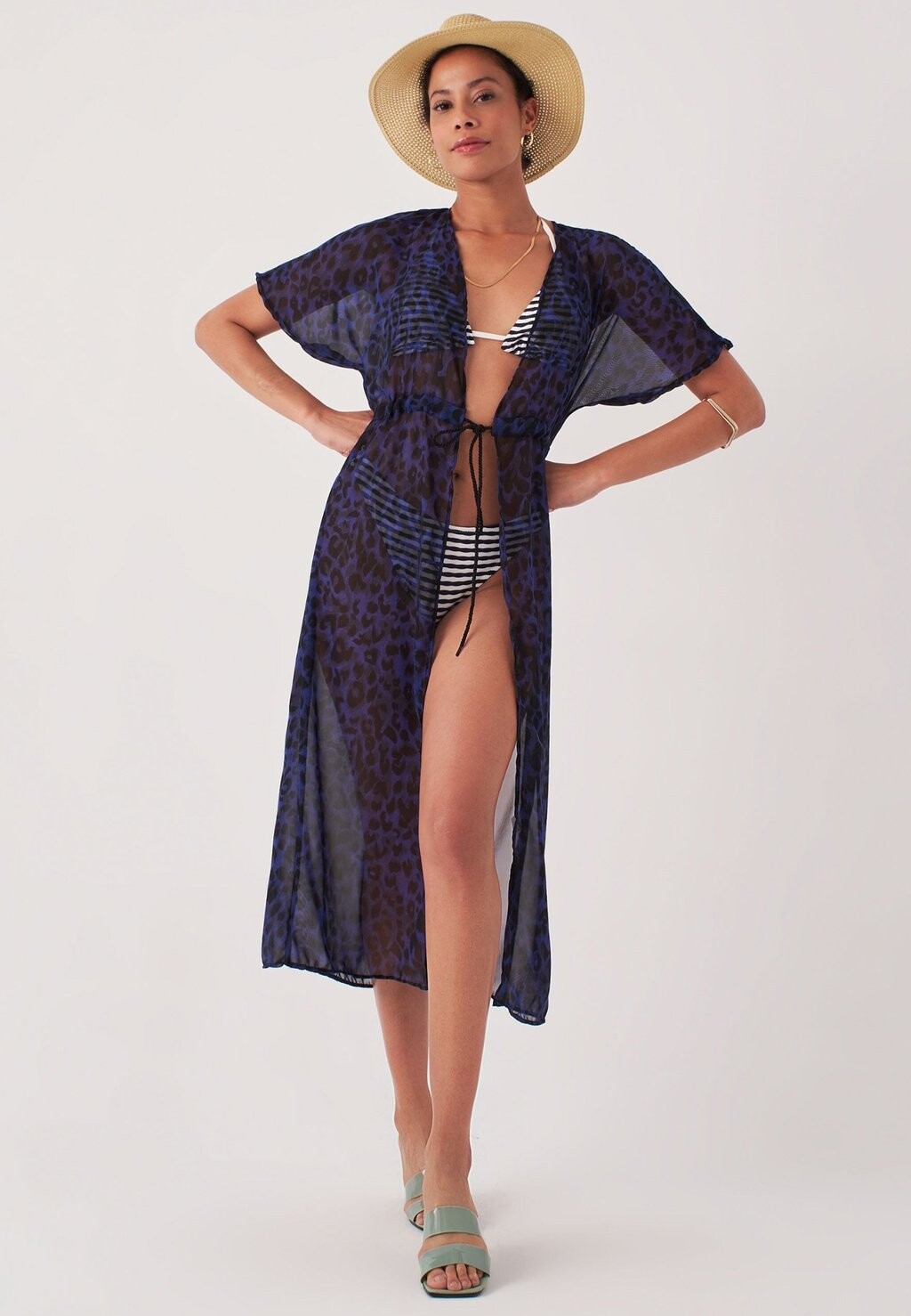 

Пляжный аксессуар LONG KIMONO Herita, цвет navy blue