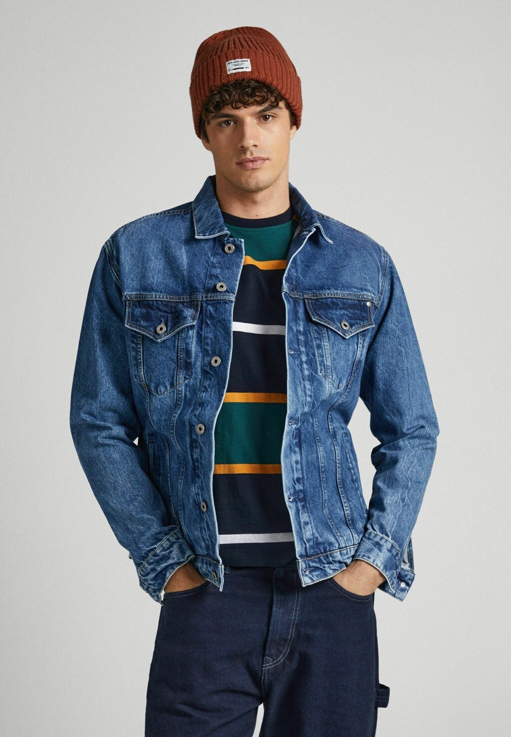 

Джинсовая куртка Pepe Jeans ПИННЕРЫ, цвет denim