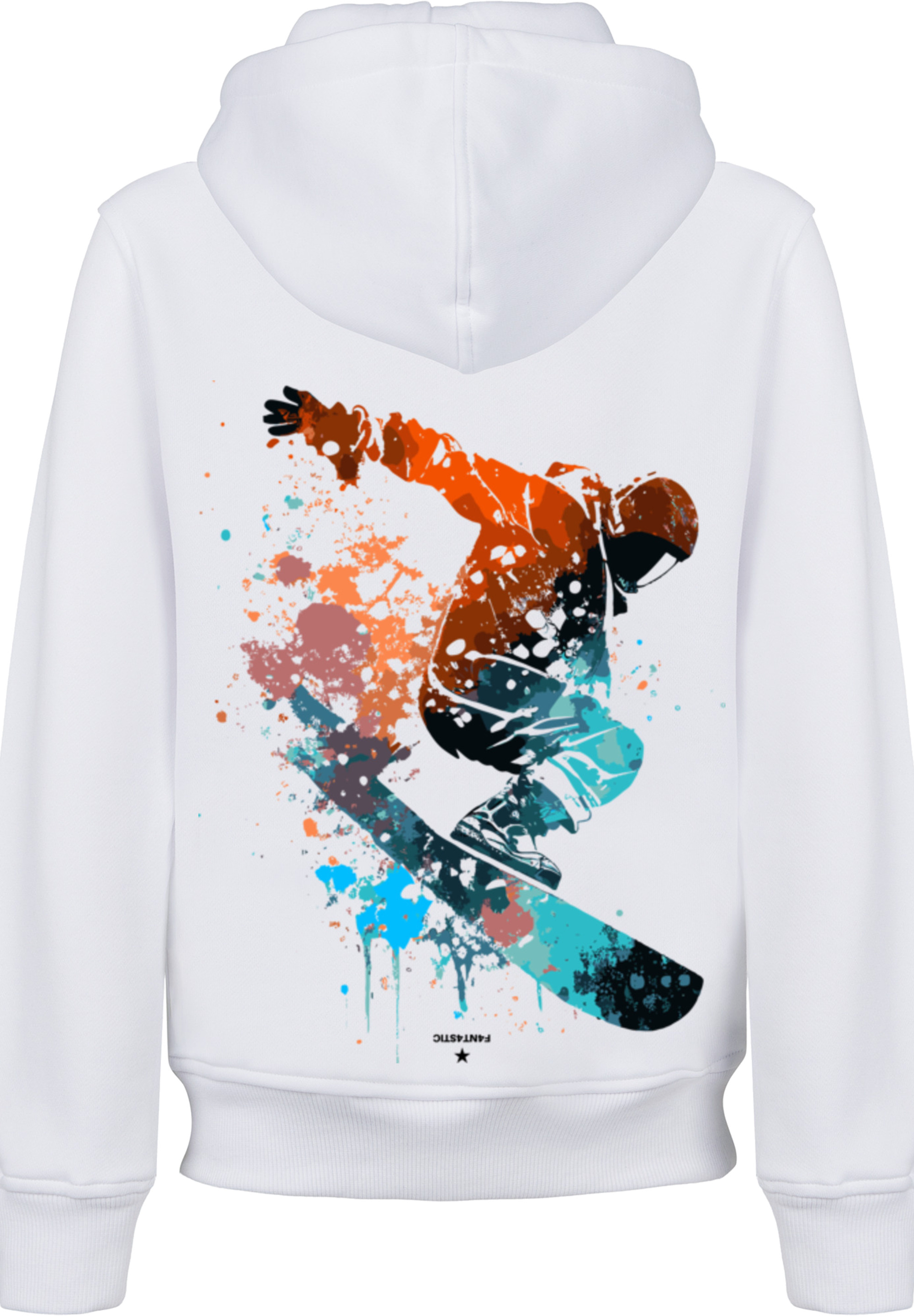 Пуловер F4NT4STIC Hoodie Snowboarder, белый