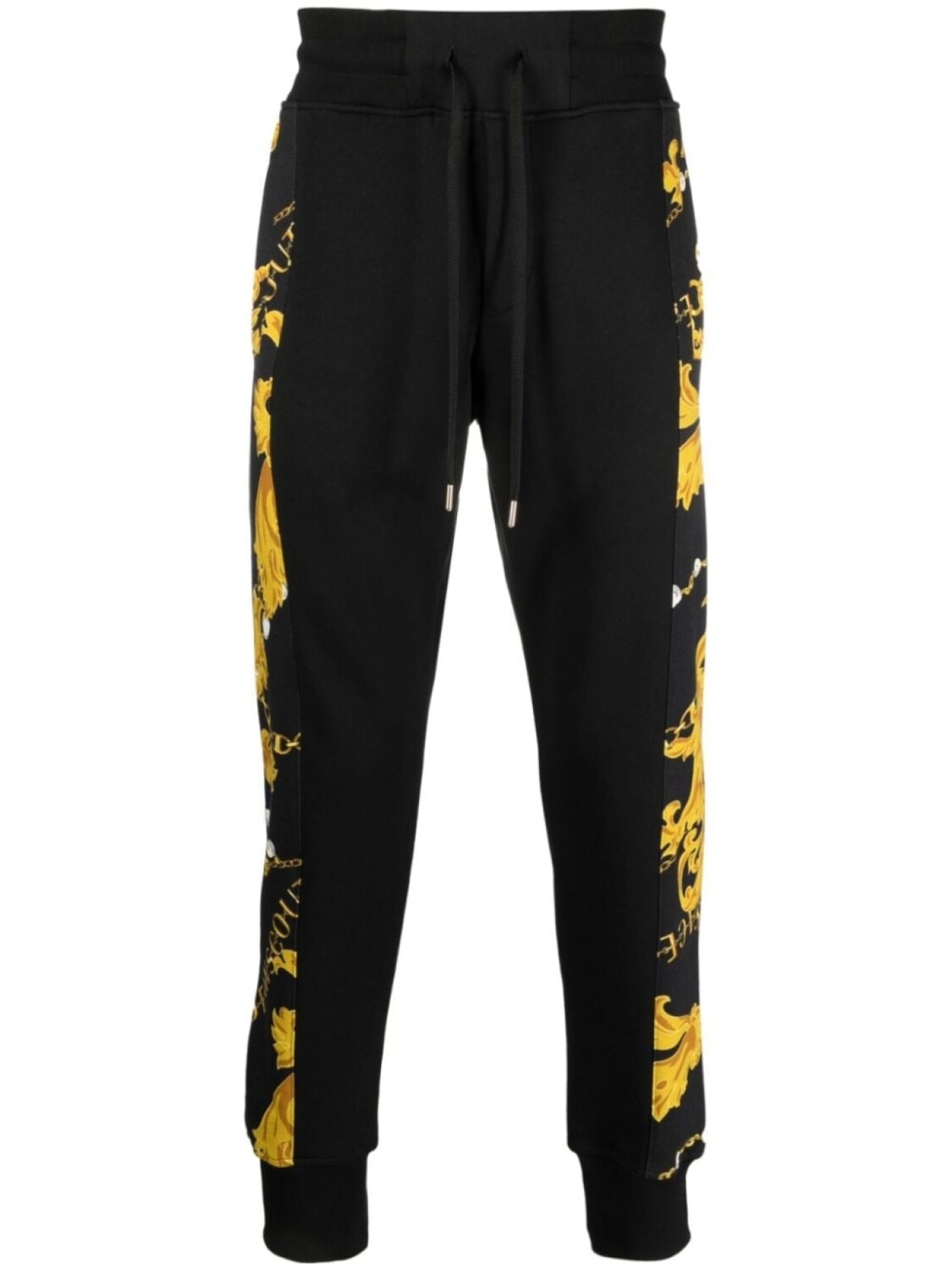 

Versace Jeans Couture брюки с узором Baroque, черный