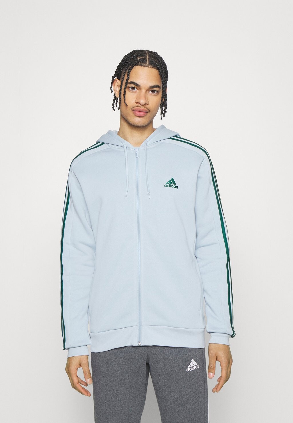 

Толстовка на молнии adidas Sportswear ESSENTIALS 3-STRIPES FULL-ZIP, синий