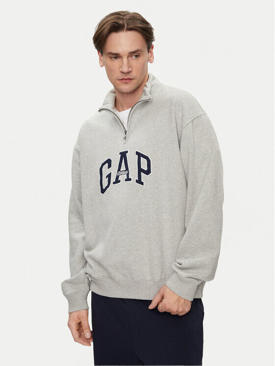 

Толстовка оверсайз Gap, серый