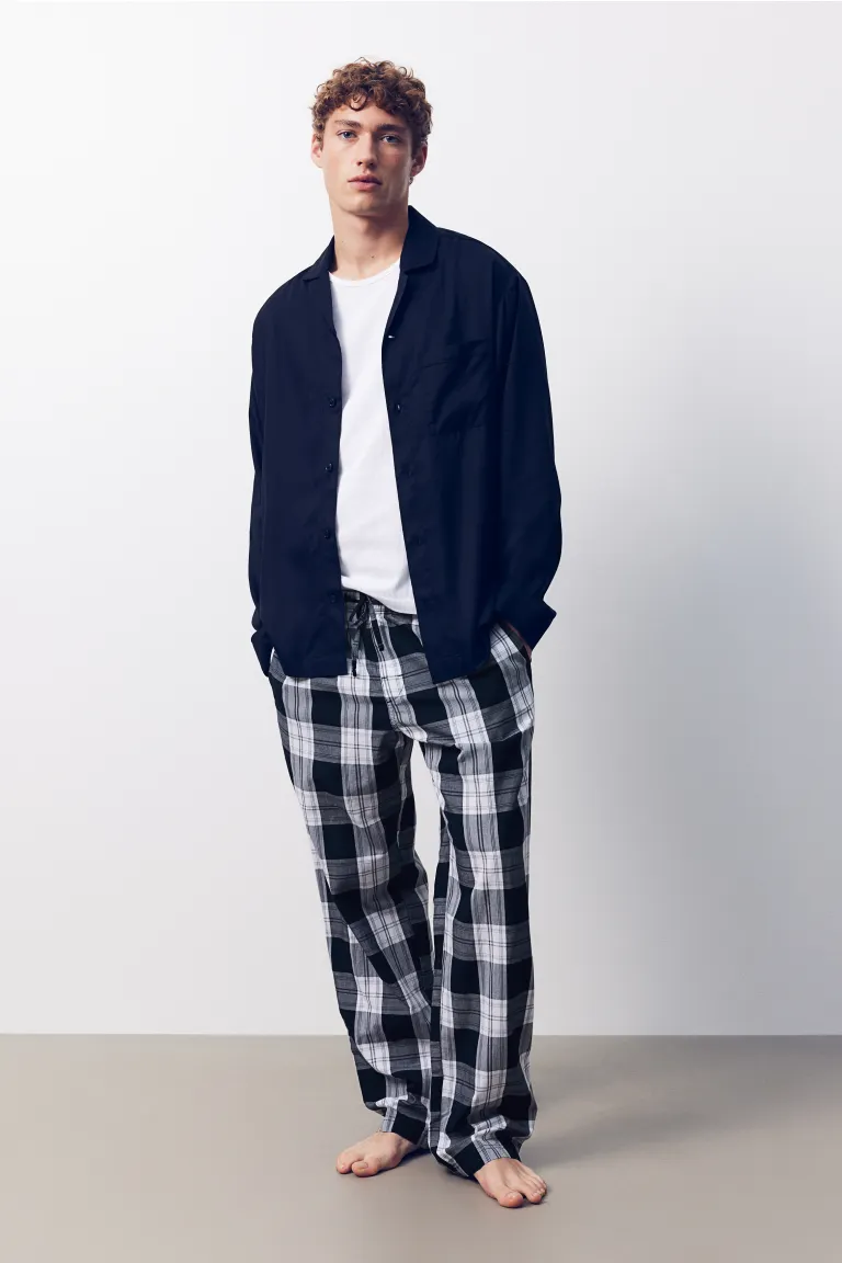

Пижамные брюки свободного кроя H&M, черный