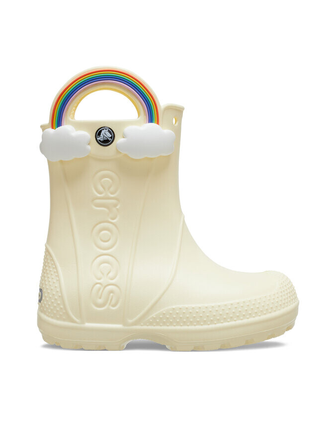 

Водоотталкивающие сапоги Crocs de agua Handle It Rainbow Rain Boot Kids 210026 Amarillo, желтый