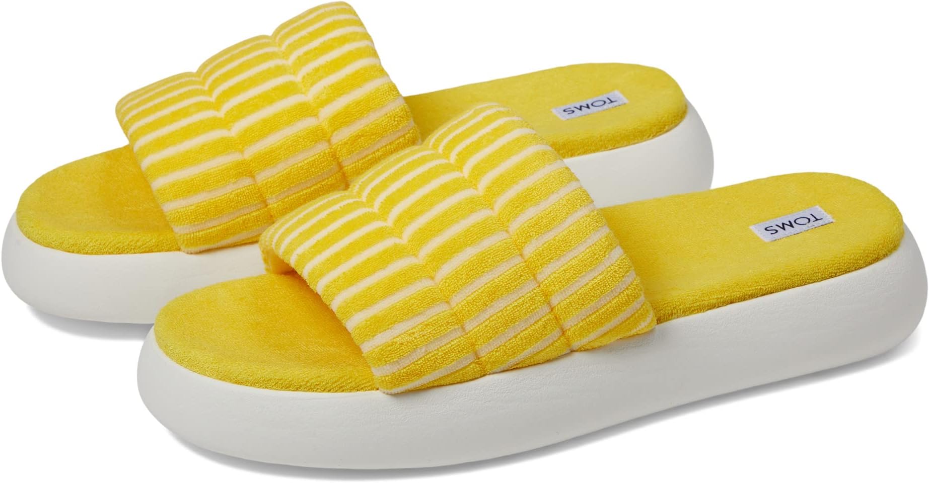 

Сандалии на плоской подошве Alpargata Mallow Slide TOMS, цвет Sunny Yellow