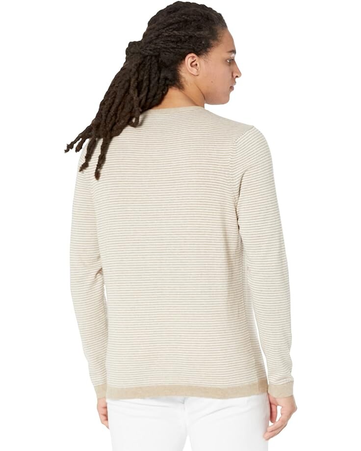 Свитер BENSON Carmel Cotton Stripe Sweater, бежевый
