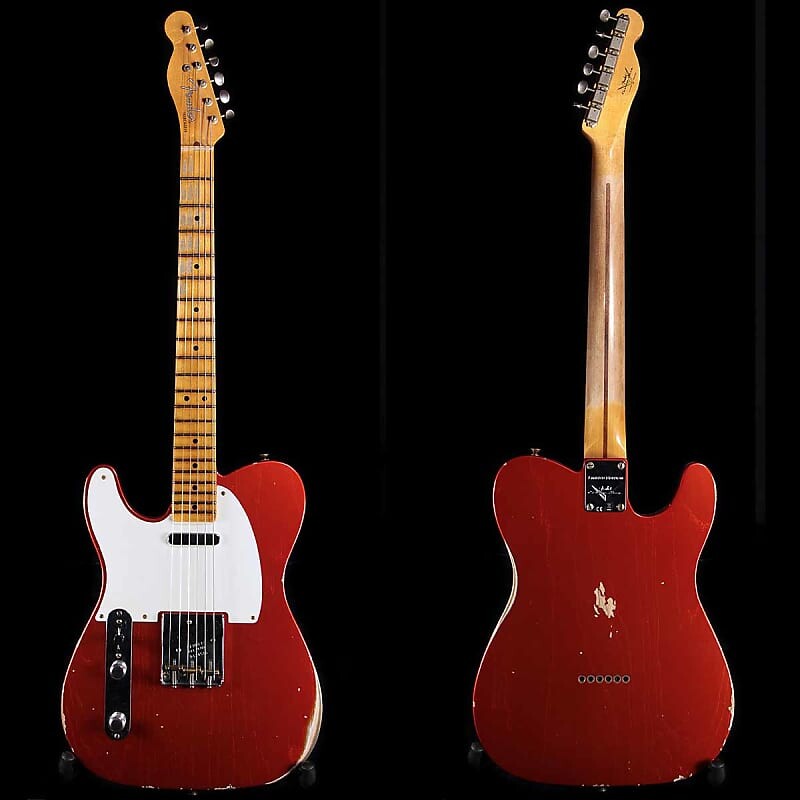 

Электрогитара Fender Custom Shop 51 LTD Relic Tele Candy Tangerine lefty lefthanded LH