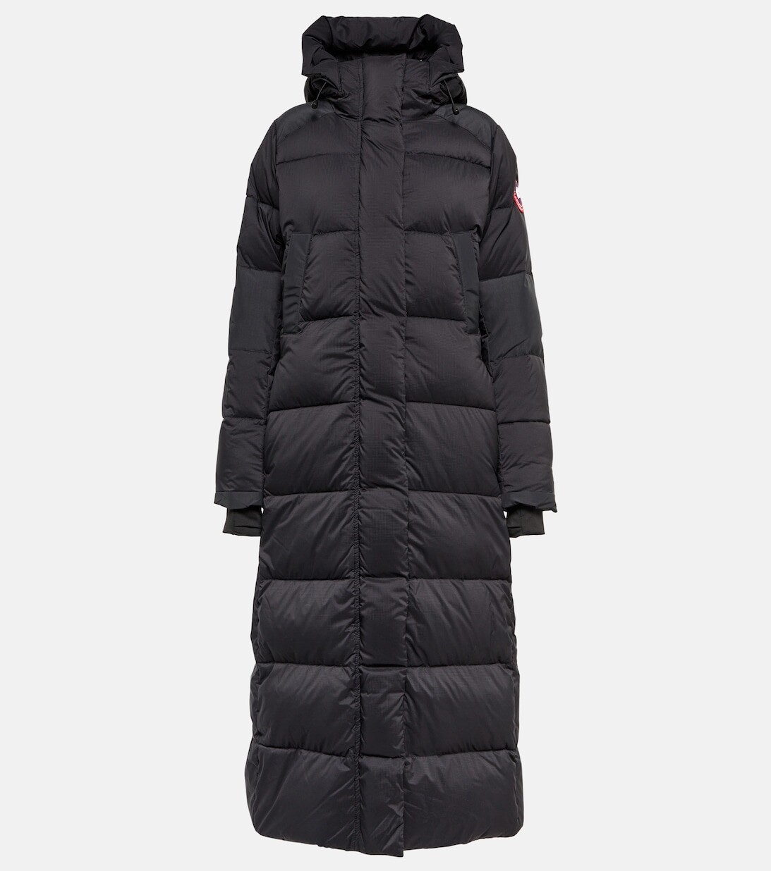 Alliston пуховая парка CANADA GOOSE, черный пуховик alliston packable средней длины canada goose