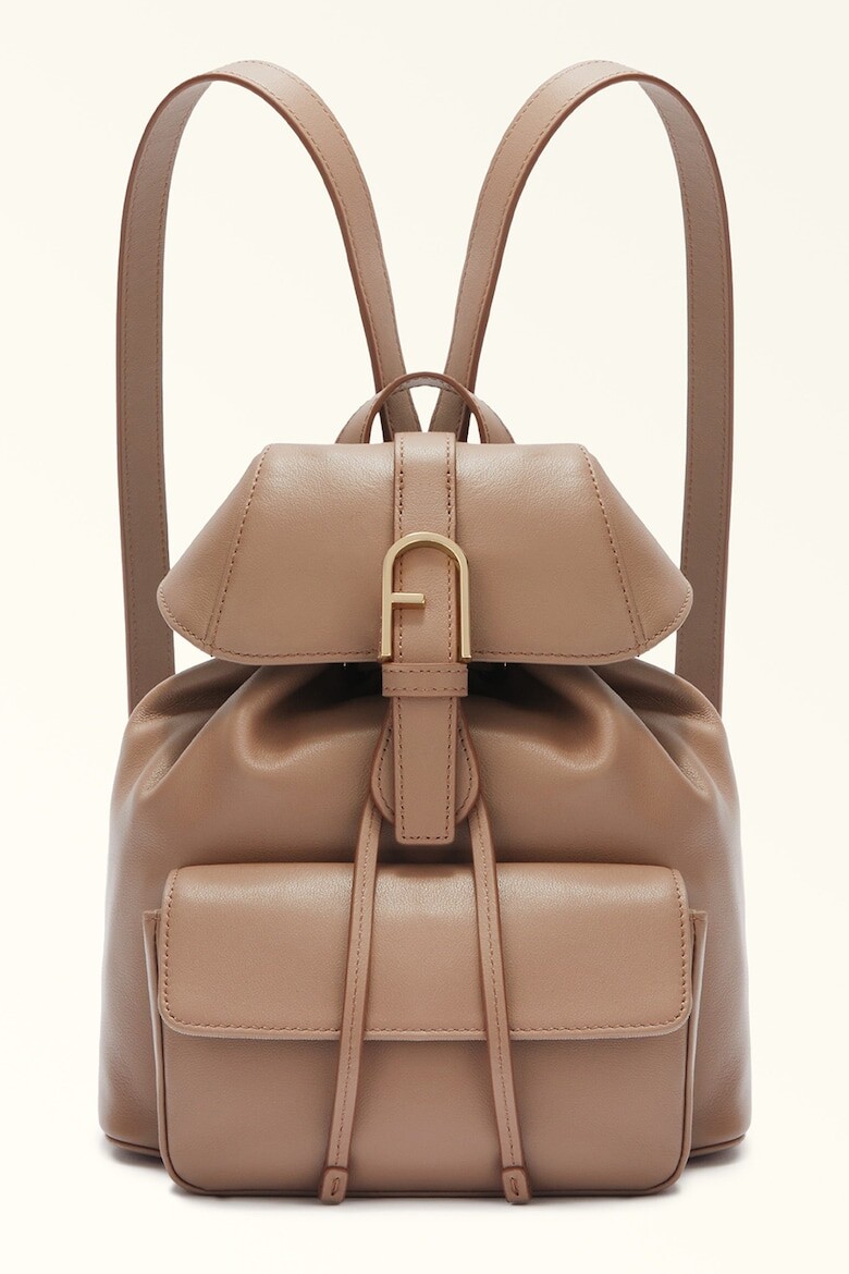 

Кожаный рюкзак Flow Mini Furla, коричневый