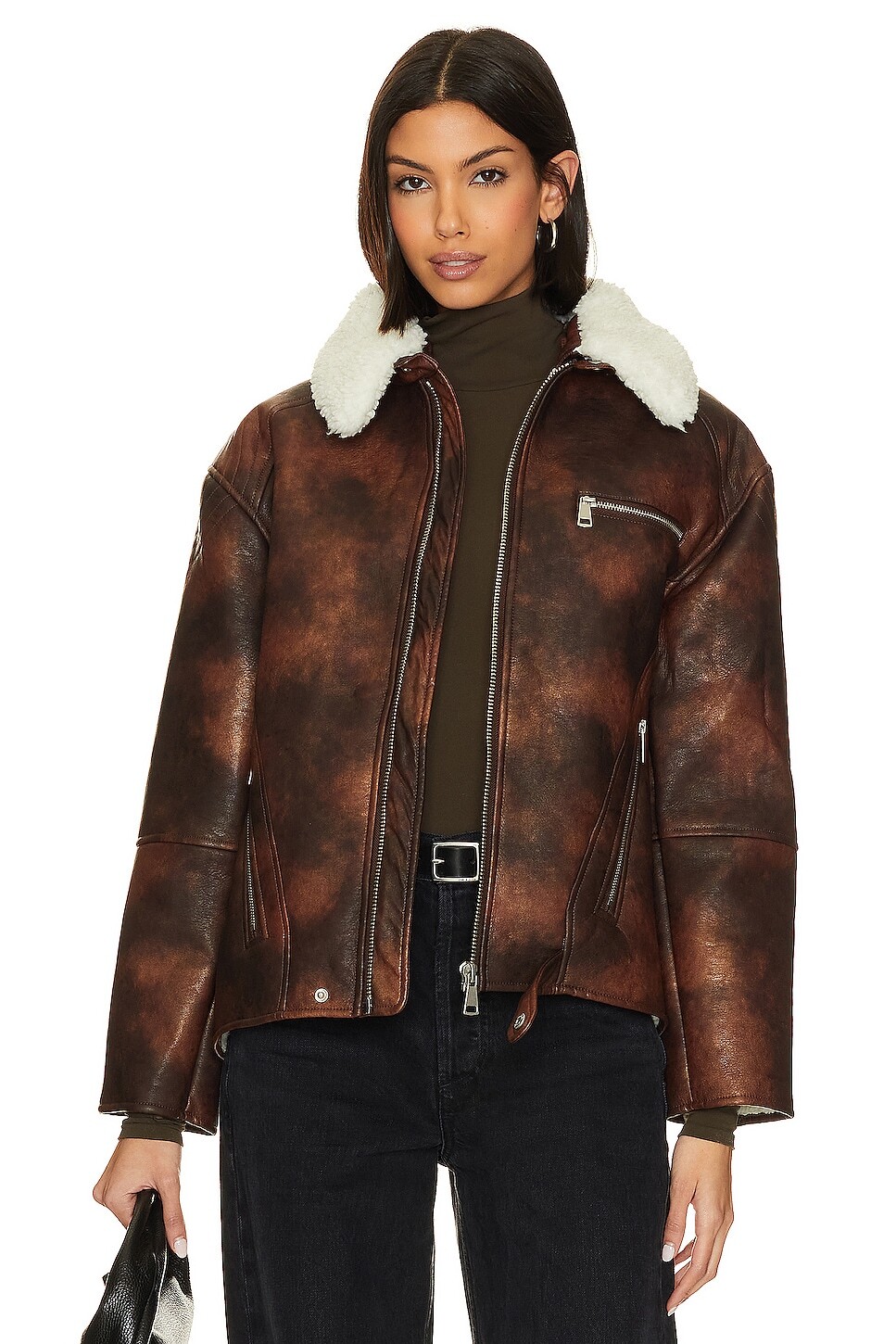 

Куртка Apparis Audie Moto, цвет Chocolate & Ivory